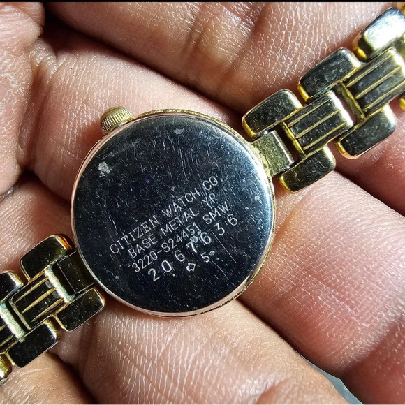 Citizen Ladies Quartz Watch Gold Tone Working 3220-S24451 Working Flawed - Picture 9 of 10